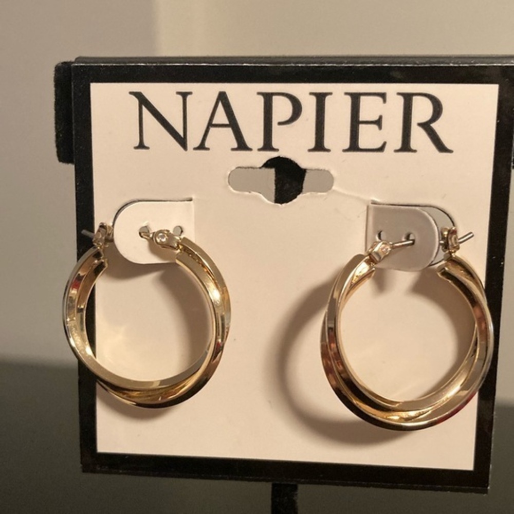 Napier Gold Hoop Earrings